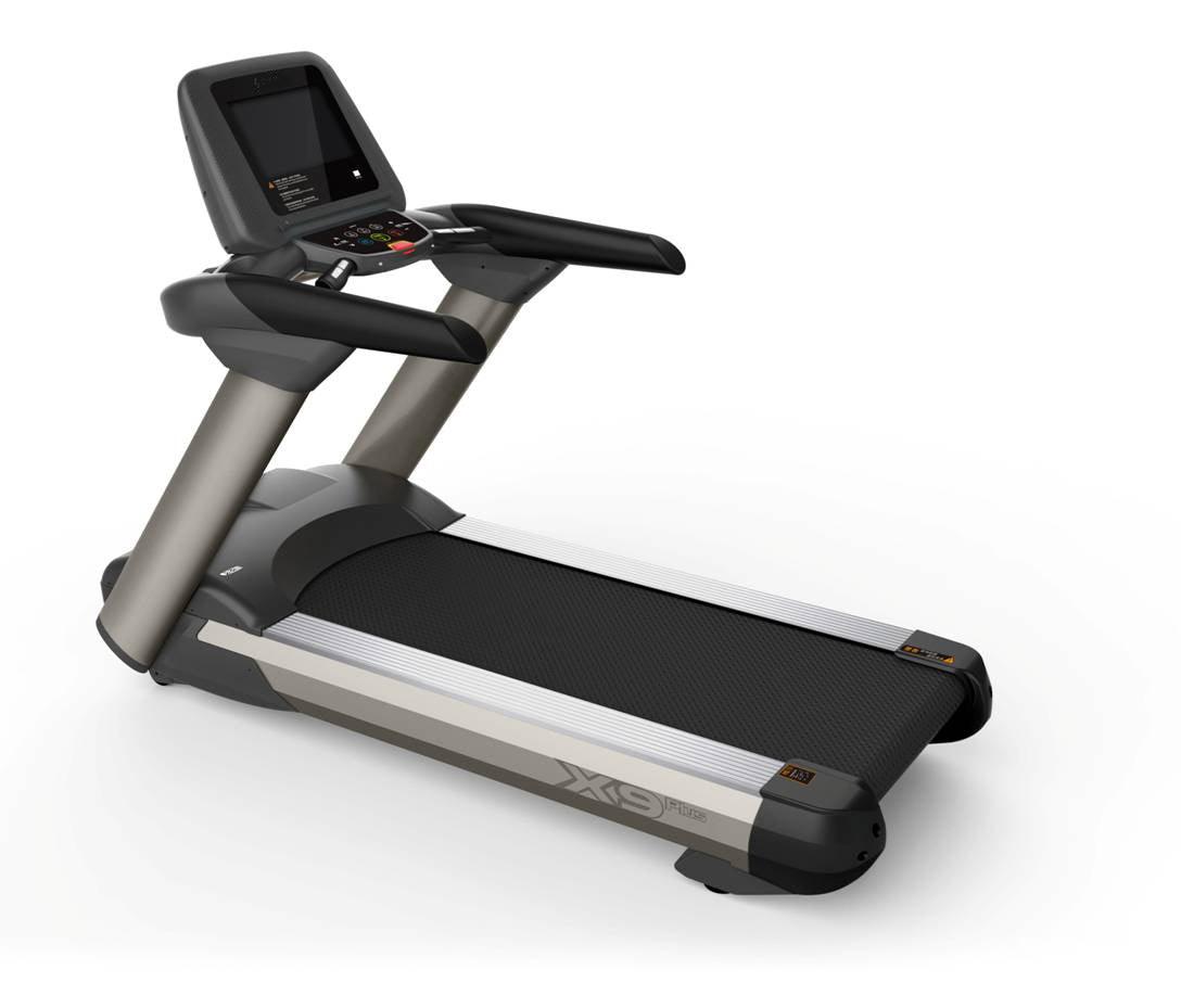 VIKING FITNESS Professional Electric Treadmill X-9 with digital display and sturdy running belt for home exercise.