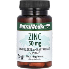 NutraMedix, Zinc, 50 mg, 60 Vegetable Capsules