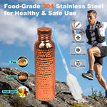 TEMU 800ml stainless steel hydration tumbler with cleaning brush, designed for everyday use and keeping drinks cold or hot.