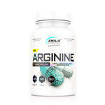 Genius Nutrition Arginine AKG supplement bottle with 90 capsules, showing the label and product packaging.