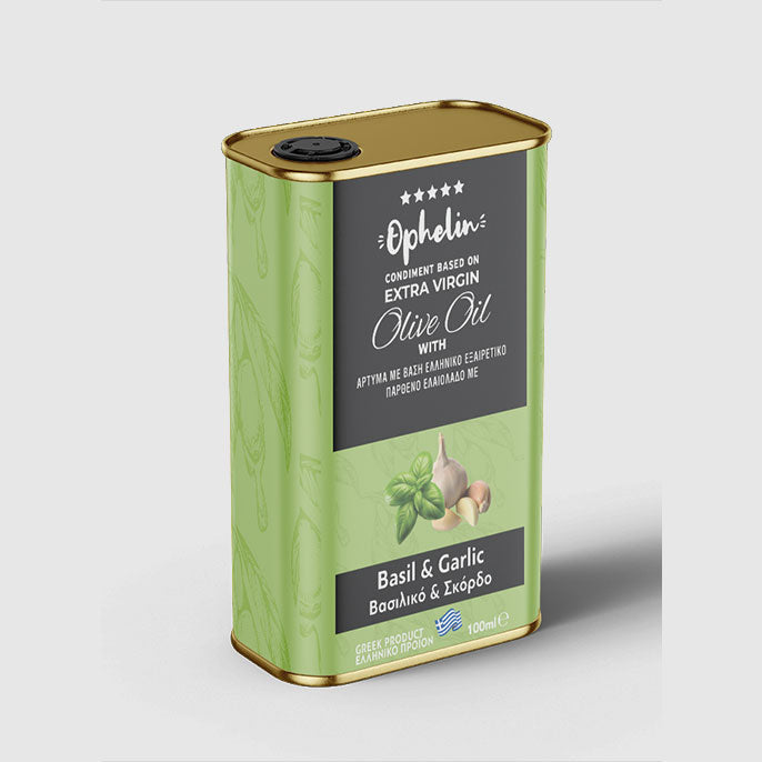Ophellia Basil & Garlic Extra Virgin Olive Oil Condiment 100ml
