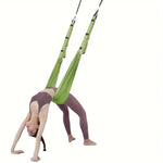 TEMU aerial yoga rope with elastic stretching band, ideal for low back, handstand, and dance yoga training at home.