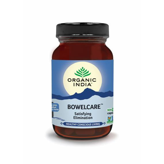 Organic India, Bowelcare, 90 капсул в бутылке