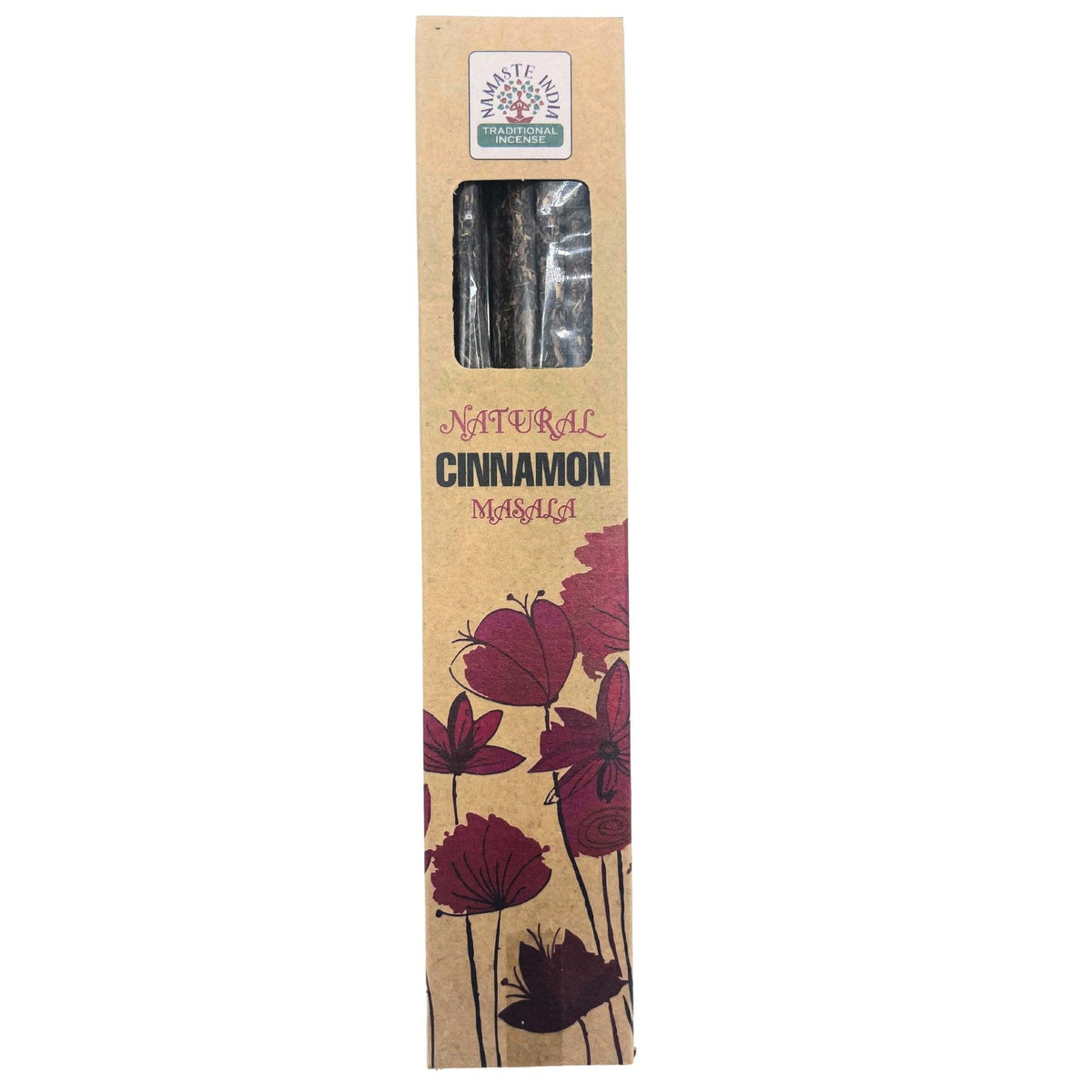 AW Gifts Natural Botanical Masala Incense Cinnamon accessory showing the aromatic sticks and packaging for calming ambiance.