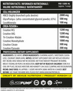 Genius Nutrition CreaF7 supplement container with label showing 405g and 45 servings, featuring a white and blue design.