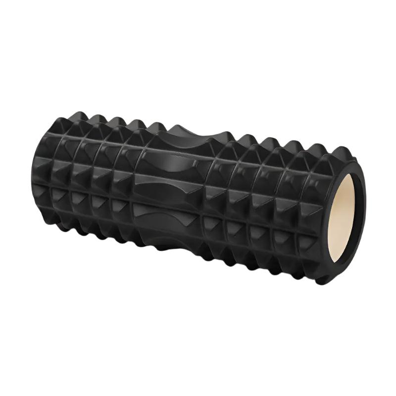Mini foam back massage roller accessory by TEMU with textured foam surface for muscle relief and back massage therapy.