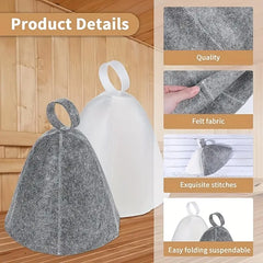 2pcs Sauna Hats