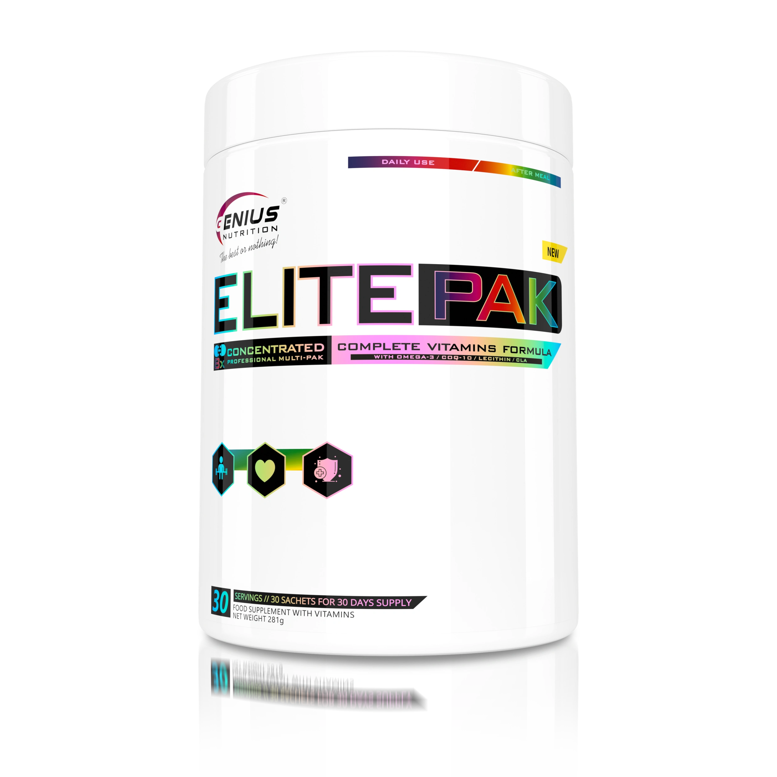 ELITEPAK 30packs, Genius Nutrition