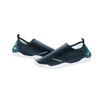 Viking Fitness Gemini-I unisex water shoes with aqua blue and black design, featuring flexible soles for water sports and beach activities.