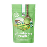 Organic wheatgrass powder by ILOVEME in a 200g package, featuring fresh green wheatgrass in a natural, eco-friendly packaging.