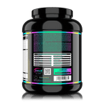 Genius Nutrition iWHEY protein powder in Cookies and Cream flavor, 2000g jar with nutritional label and scoop included.