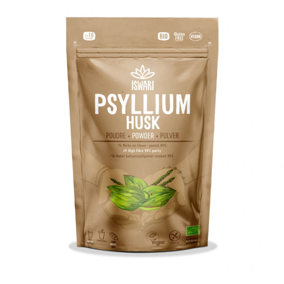 Iswari, BIO Psyllium Husk, Gluten Free, 125g