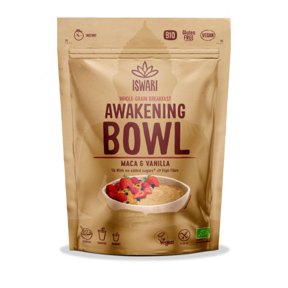 Iswari, BIO Awakening Bowl, Maca & Vanilla, Gluten Free, 360g