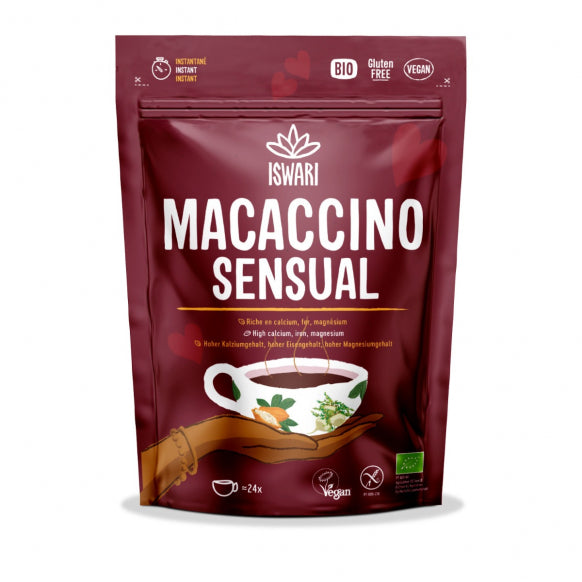 Iswari, BIO Macaccino Sensual, Χωρίς γλουτένη, 250 γρ