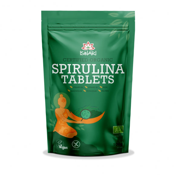 Iswari, BIO Spirulina Tablets, Gluten Free, 100g