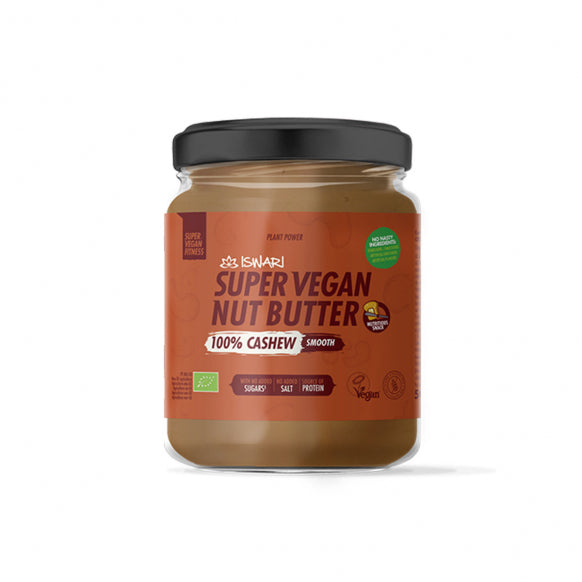 Iswari, BIO Super Vegan ψητό βούτυρο ανακαρδιοειδών, χωρίς γλουτένη, 500 γρ 