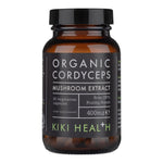 Kiki Health Organic Cordyceps Mushroom Extract supplement in 60 Vegicaps, herbal supplement for energy and stamina.