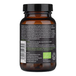 Kiki Health Organic Cordyceps Mushroom Extract supplement in 60 vegicaps, showing the supplement capsules and packaging.