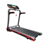 VIKING FITNESS RunSmart electric treadmill with digital display and safety handrails, ideal for home cardio workouts