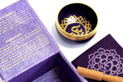 AW Gifts, Chakra Singing Bowl - Crown - GREEN LIFE CYPRUS