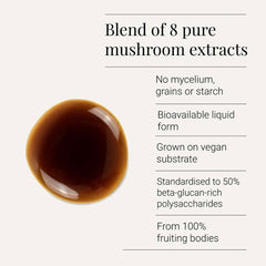 Kiki Health, Organic Multi-Mushroom 8 Extract Blend Tincture, 50ml