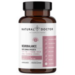 VITAREA Natural Doctor Neurobalance supplement, 60 vegan capsules, supporting brain and nerve health with natural ingredients.