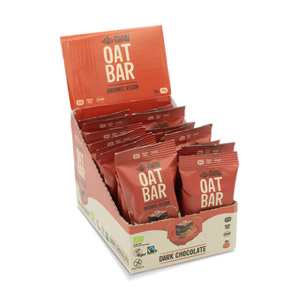 Iswari, BIO Oat Bar Μαύρη Σοκολάτα 40γρ