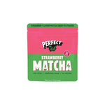 Herbalistas PerfectTed ceremonial grade strawberry matcha powder in a 75g jar, vibrant green matcha with fresh strawberry flavor.