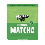 Herbalistas PerfectTed Ceremonial Grade Pistachio Matcha Powder in 75g package, vibrant green matcha with pistachio flavor.