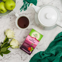 Organic India, Чай BIO Tulsi Sweet Rose, без кофеина, 25 пакетиков для заваривания 