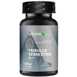 Adams Supplements Tribulus Terrestris supplement bottles with 90 capsules, featuring green and white label design.
