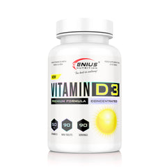 Vitamin D3 90tabs/90 Serv, Genius Nutrition