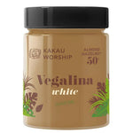 Kakau Worship Vegalina White spread in a jar, creamy white vegan spread for bread and snacks, 350g.