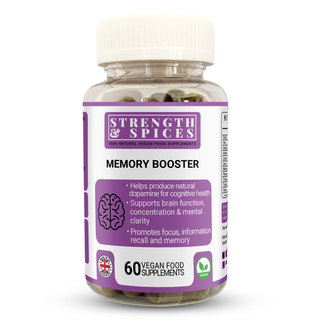 Memory Booster 1000mg 60 capsules  - Strength & Spices - GREEN LIFE CYPRUS 