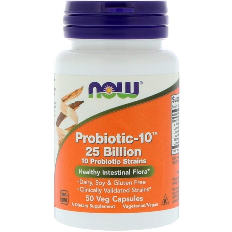 Now Foods, Probiotic-10, 25 Billion, 50 Veg Capsules - GREEN LIFE CYPRUS 