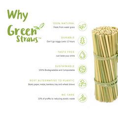 GREEN STRAWS 200p 15cm