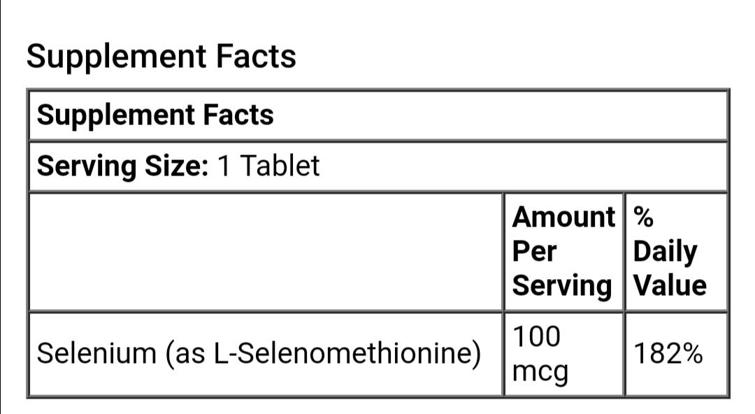 SELENIUM ESSENTIAL MINERAL 100mcg - GREEN LIFE CYPRUS 