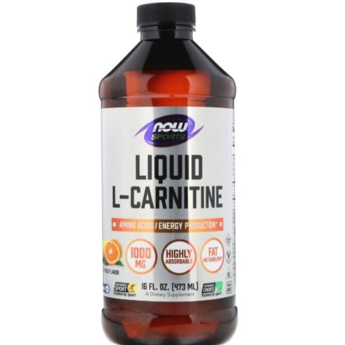 Now Foods, L-Carnitine Liquid, 1,000 mg, (473 ml) - GREEN LIFE CYPRUS 