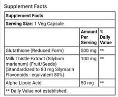 Now Foods, Glutathione, 500 mg, 60 Veg Capsules - GREEN LIFE CYPRUS 