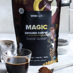 MAGIC ORGANIC COFFEE with Lion’s mane mushroom - GREEN LIFE CYPRUS 