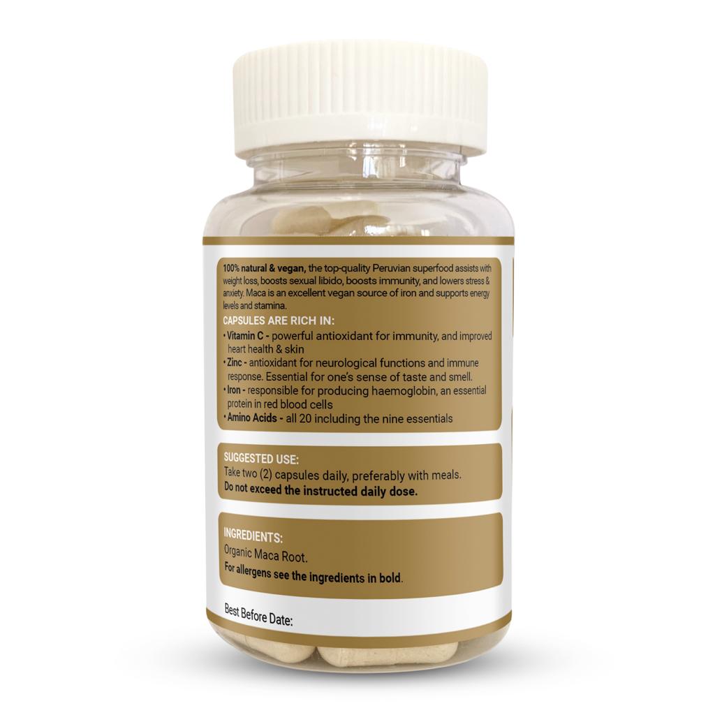 Maca Root 700mg 90 cupsules - Strength & Spices