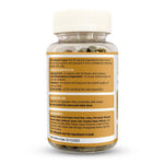Bottle of Strength & Spices Psoriasis Relief 1000mg supplement capsules, showing the label and 60 capsules inside.