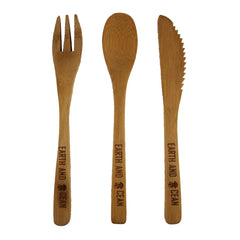 Bamboo Cutlery Set - GREEN LIFE CYPRUS 